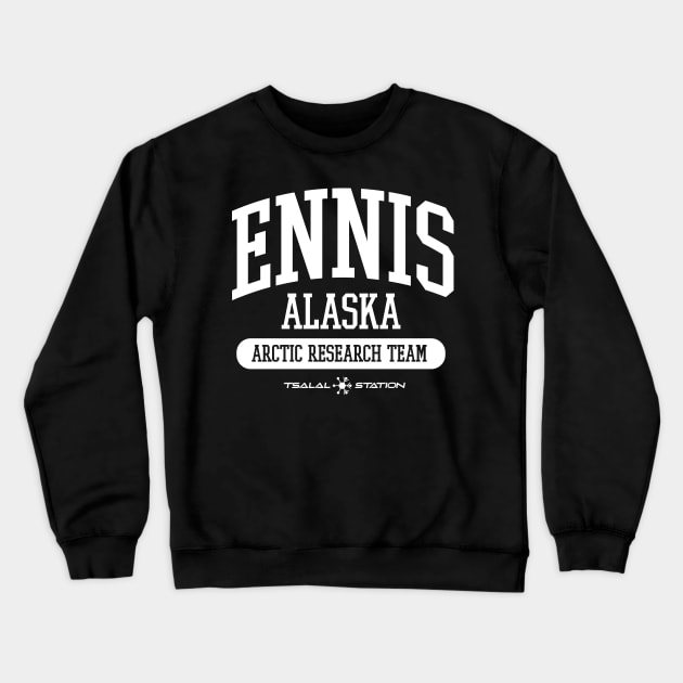 Ennis Alaska Arctic Research Team Crewneck Sweatshirt by MindsparkCreative